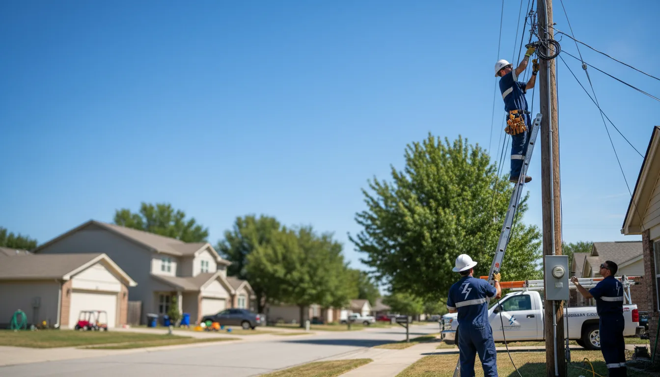 Residential electrician providing installation services in Armada, MI
